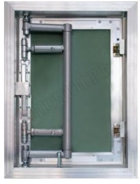 Люк под плитку АлюКлик 840*333 2 створки Люк под плитку АлюКлик 840*333 2 створки