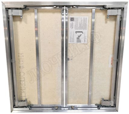 Люк под плитку Нажимной Мега Алюм 2.0, 2 створки Люк под плитку Нажимной Мега Алюм 2.0, 2 створки