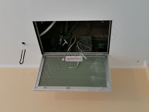 Люк под покраску Премиум Лайт для установки в потолок 2 створки Люк под покраску Премиум Лайт для установки в потолок 2 створки