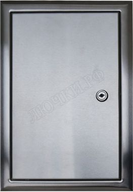 Люк сантехнический из нержавеющей стали с замком матовый 200*300 Люк сантехнический из нержавеющей стали с замком матовый 200*300
