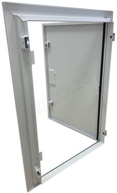 Сантехнический люк Элит усиленный 1 мм с магнитом, 2 створки 1200*600, RAL 9003 муар Сантехнический люк Элит усиленный 1 мм с магнитом, 2 створки 1200*600, RAL 9003 муар