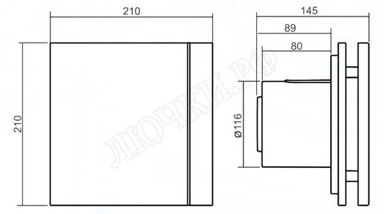 Вытяжной вентилятор Soler & Palau SILENT-200 Design осевой Вытяжной вентилятор Soler & Palau SILENT-200 Design осевой